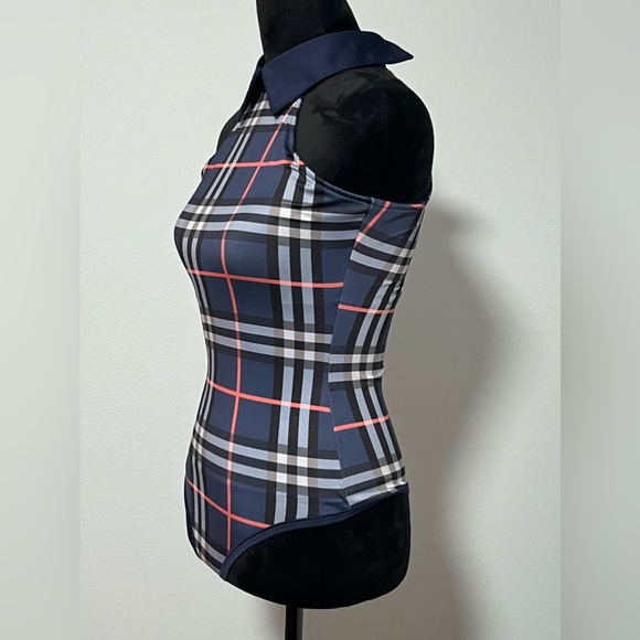 D'ENCANTO Plaid Bodysuit - S - Picture 2 of 4